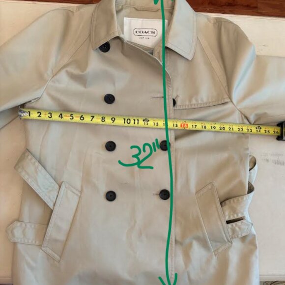Coach Trench Coat Jacket Size  XL - Picture 15 of 15